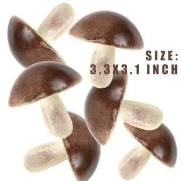 Tuxiaobu Fake Mushroom Set - 6 Pcs Lifelike Decorations