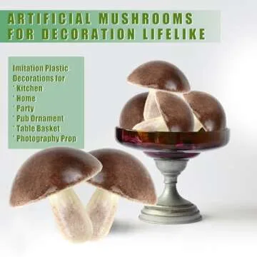 Tuxiaobu Fake Mushroom Set - 6 Pcs Lifelike Decorations