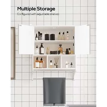 Palimder Space Saving Medicine Cabinet with Towel Bar