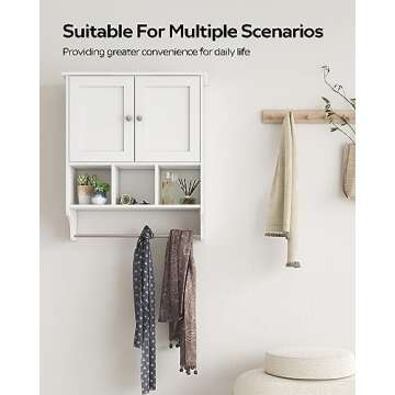 Palimder Space Saving Medicine Cabinet with Towel Bar