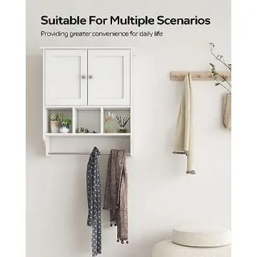 Palimder Space Saving Medicine Cabinet with Towel Bar