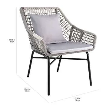 Stylish Amazon Basics Outdoor Rope Club Chairs Set for Patios