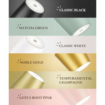 Faithorse 2Pack Cordless Table Lamp, 5200mAh IP54 Waterproof Rechargeable Battery Desk Lamp, 3 Color Stepless Dimming Up，Battery Operated Lamp for Kitchen/Outdoor/Restaurant/Camping (Matcha Green)