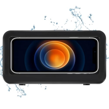 KUNSLUCK Shower Phone Holder - Waterproof, Anti-Fog, Touch Screen