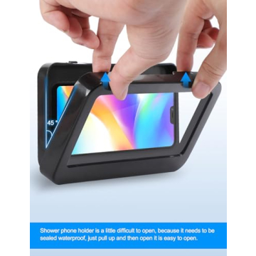 KUNSLUCK Shower Phone Holder Waterproof Anti-Fog