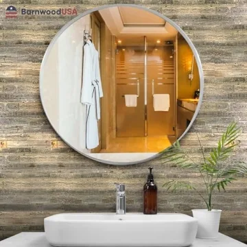 BARNWOODUSA Real Reclaimed Wood Planks - Easy Nail-Up Panels