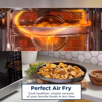 GE 4-in-1 Microwave Oven with Air Fryer Convection Broil