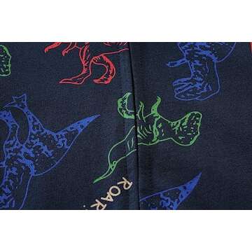 Baby Boys Zip Up Hoodie Toddler Boys Jacket Dinosaur Pullover Winter Long Sleeve Hooded Sweatshirt Casual Tops Kids Fall Coat Outfit Size 4T