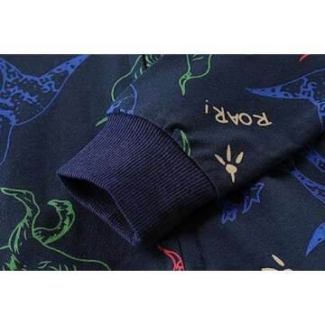 Baby Boys Zip Up Hoodie Toddler Boys Jacket Dinosaur Pullover Winter Long Sleeve Hooded Sweatshirt Casual Tops Kids Fall Coat Outfit Size 4T