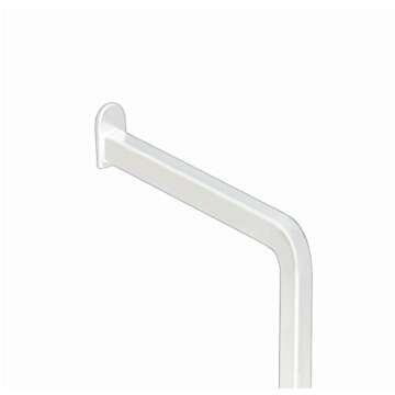 B&NN Adjustable Metal Handbag Rack Tabletop Handbag Purse Display Stand Single Hook Bag Stand Holder (White)