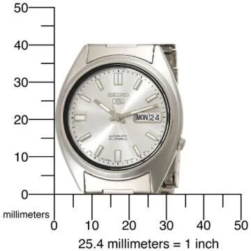 Seiko Men's SNXS73 Seiko 5 Automatic White Dial Stainless-Steel Bracelet Watch