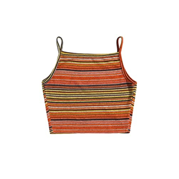 Stylish Striped Crop Cami Top for Summer Wear