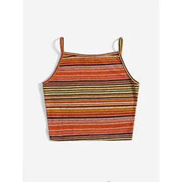 Stylish Striped Crop Cami Top for Summer Wear