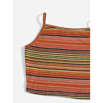 Stylish Striped Crop Cami Top for Summer Wear