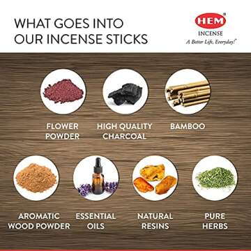 Hem Eucalyptus for Cleansing & Relaxing Incense Sticks - Pack of 6 (20 Sticks Each)