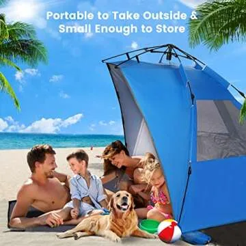 Calanofin Beach Tent 6 Person Portable Easy Setup