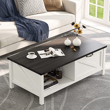 YITAHOME Farmhouse Coffee Table Stylish and Durable