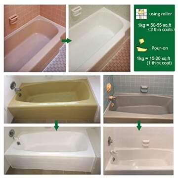 NADAMOO Tub and Tile Refinishing Kit for DIY Projects