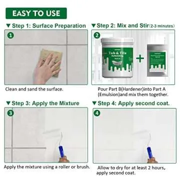 NADAMOO Tub and Tile Refinishing Kit for DIY Projects