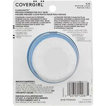 COVERGIRL Clean Matte Pressed Powder for a Smooth Finish
