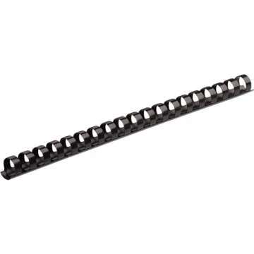Fellowes 52326 Plastic Binding Combs - Black, 100 Pack