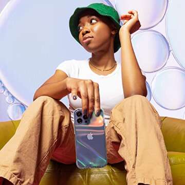 Case-Mate Soap Bubble iPhone 13 Pro Max Case for Women [10ft Drop Protection] [Wireless Charging] Lu...