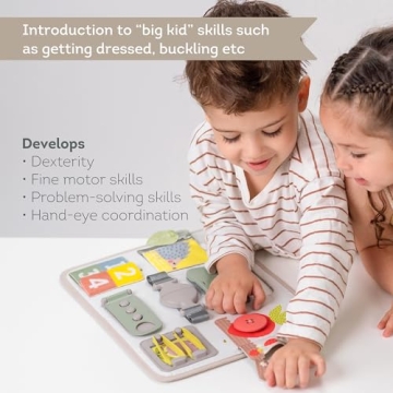 Busy Board for Toddlers - Montessori Learning Toy