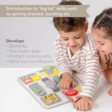 Busy Board for Toddlers - Montessori Learning Toy