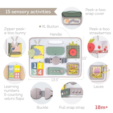 Busy Board for Toddlers - Montessori Learning Toy