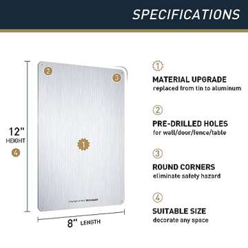 Girls Only Sign - No Trespassing Girls Only No Boys Allowed - Girls Rule Pink Wall/door Decor for Girls Cave/Room/Bedroom/Dorm - 8x12 in, Aluminum