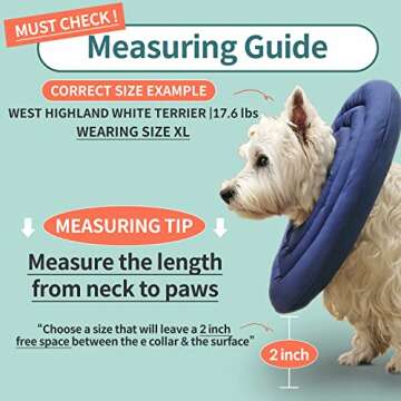 ARRR Comfy UFO Pet Recovery Collar, Water-Resistant Soft Adjustable Protective Dog Neck Donut E-Collar for Small and Medium Dogs and Cats After Surgery Safe Alternative Cone (Grey, S)