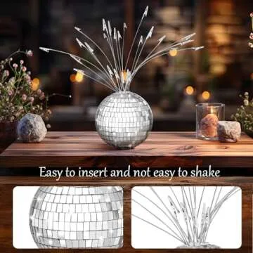 Geyoga Disco Ball Photo Tree Holder for Memorable Events