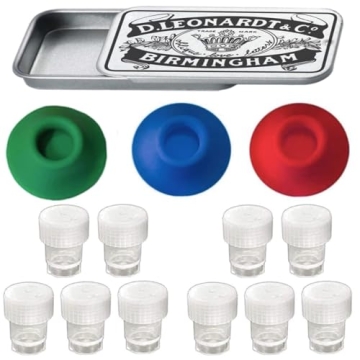 Ink Wells for Dip Pen & Calligraphy Nib Organizer a Set of Inkwells for Dip Pen Holder Nib Tin Stora...