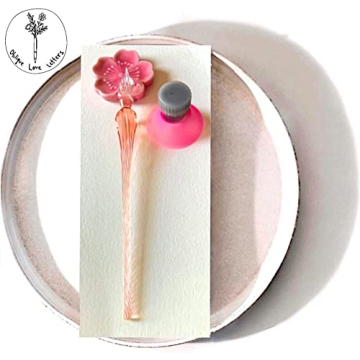 Stylish Ink Wells for Dip Pen and Calligraphy Nib Organizer Set