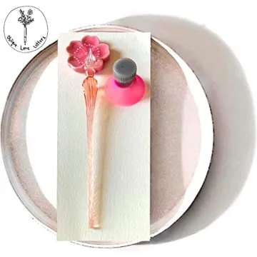 Stylish Ink Wells for Dip Pen and Calligraphy Nib Organizer Set