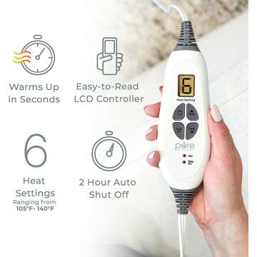 PureRelief™ XL Heating Pad for Pain Relief & Comfort