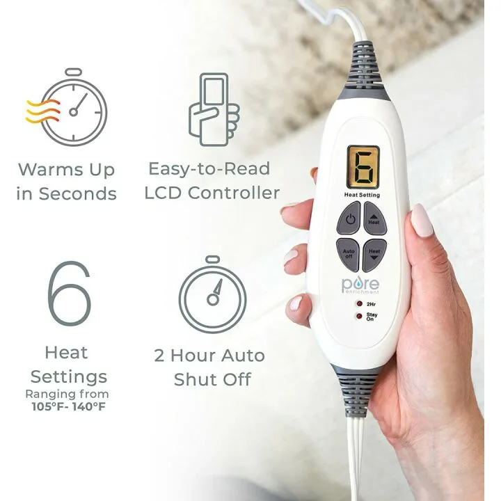 PureRelief™ XL Heating Pad for Pain Relief & Comfort