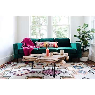 Edloe Finch Live Edge Coffee Table Hairpin Steel Legs, Natural Teak