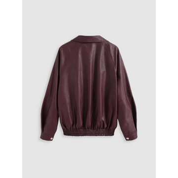 Trendy CIDER Faux Leather Long Sleeve Jacket for All