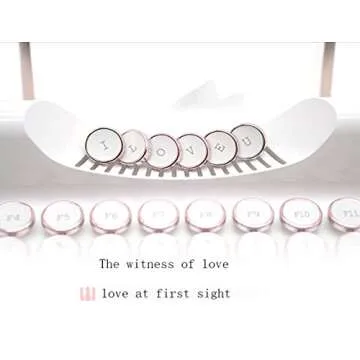 ZYQM Retro Typewriter Mechanical Keyboard for Effortless Typing