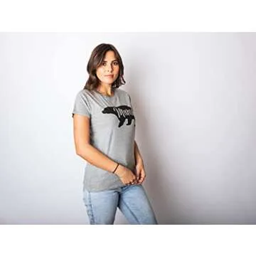 Womens Mama Bear Funny T Shirt for Moms - Cute and Comfy