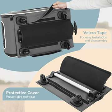 Petsfit Pet Carrier with Removable Wheels for Travel