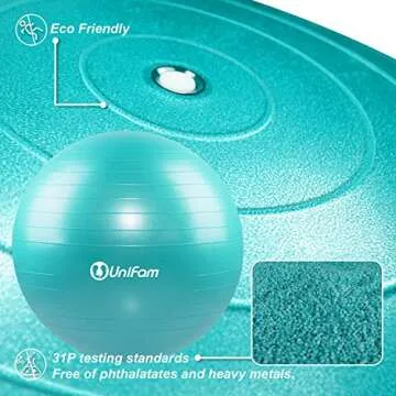 UNI FAM Extra Thick Stability Ball Chair for Fitness