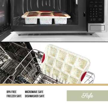 Trudeau Brownie Pan - Non-Stick Silicone Bakeware