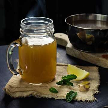 USDA Certified Organic Chicken Bone Broth by The Flavor Chef | 6 Pack - 24 Ounces Per Pack | Frozen Fresh, High Gelatin and Collagen, Paleo Friendly