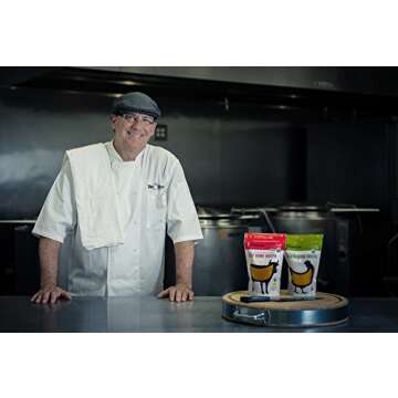 USDA Certified Organic Chicken Bone Broth by The Flavor Chef | 6 Pack - 24 Ounces Per Pack | Frozen Fresh, High Gelatin and Collagen, Paleo Friendly