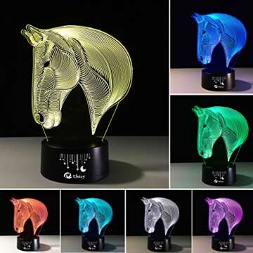 Elstey 3D Night Light - Touch Control 7 Color Lamp