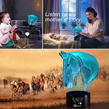 Elstey 3D Night Light - Touch Control 7 Color Lamp