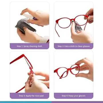 GMS Optical 1.3mm Extra-Thin / 18mm Large-Length - Anti-Slip Adhesive Contoured Silicone Eyeglass Nose Pads with Super Sticky Backing - (5 Pair - 2 Pack) (10 Total Pairs) (Clear)