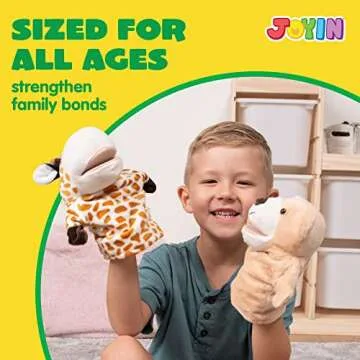 JOYIN 6Pcs Animal Hand Puppet Set for Kids' Fun